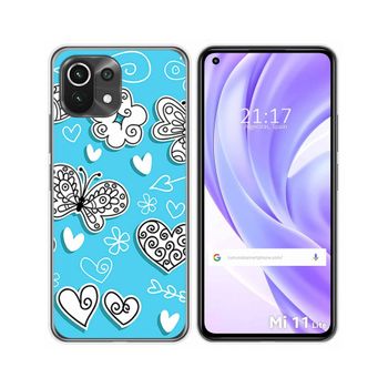 Funda Gel Tpu Xiaomi Mi 11 Lite 4g / 5g / 5g Ne Diseño Mariposas