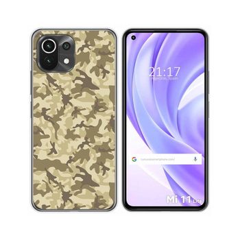 Funda Gel Tpu Xiaomi Mi 11 Lite 4g / 5g / 5g Ne Diseño Sand Camuflaje