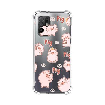 Funda Silicona Antigolpes Oppo A94 5g Diseño Cerdos