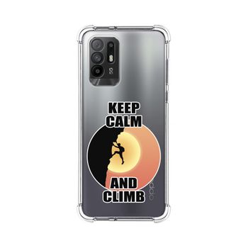 Funda Silicona Antigolpes Oppo A94 5g Diseño Hombre Escalada