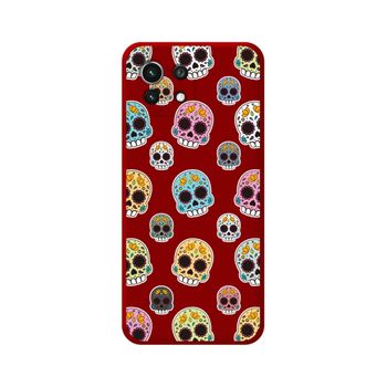 Funda Silicona Líquida Roja Xiaomi Mi 11 Lite 4g / 5g / 5g Ne Diseño Catrina