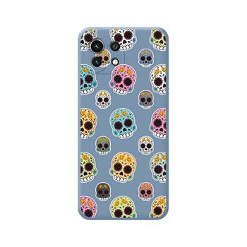 Funda Silicona Líquida Azul Xiaomi Mi 11 Lite 4g / 5g / 5g Ne Diseño Catrina