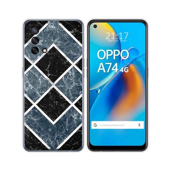 Funda Gel Tpu Oppo A74 4g Diseño Mármol 06