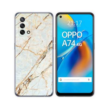 Funda Gel Tpu Oppo A74 4g Diseño Mármol 13