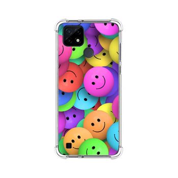 Funda Silicona Antigolpes Realme C21 Diseño Smile