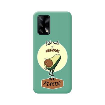 Funda Silicona Líquida Verde Oppo A74 4g Diseño Culo Natural