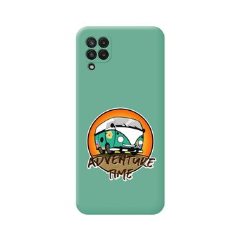 Funda Silicona Líquida Verde Samsung Galaxy A22 4g / M22 Diseño Adventure Time