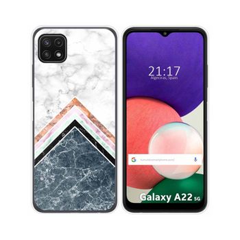 Funda Silicona Samsung Galaxy A22 5g Diseño Mármol 05