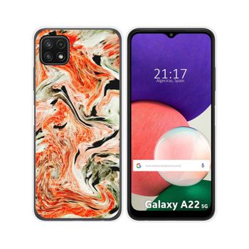 Funda Silicona Samsung Galaxy A22 5g Diseño Mármol 12