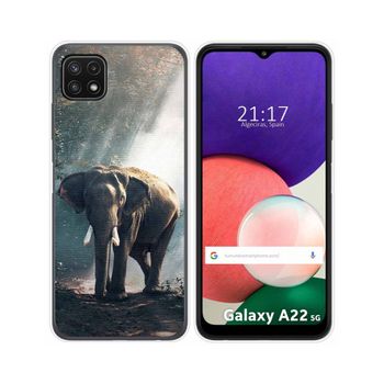 Funda Silicona Samsung Galaxy A22 5g Diseño Elefante