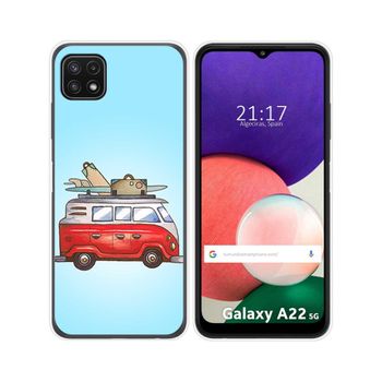 Funda Silicona Samsung Galaxy A22 5g Diseño Furgoneta