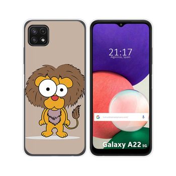 Funda Silicona Samsung Galaxy A22 5g Diseño Leon