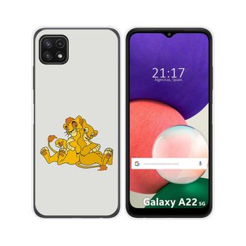 Funda Silicona Samsung Galaxy A22 5g Diseño Leones