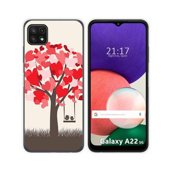 Funda Silicona Samsung Galaxy A22 5g Diseño Pajaritos