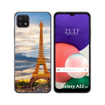 Funda Silicona Samsung Galaxy A22 5g Diseño Paris
