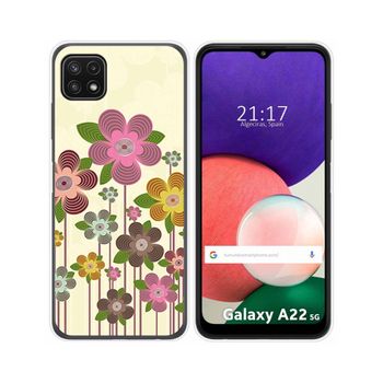 Funda Silicona Samsung Galaxy A22 5g Diseño Primavera En Flor