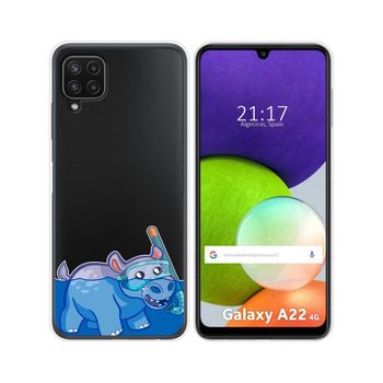 Funda Silicona Transparente Samsung Galaxy A22 4g / M22 Diseño Hipo