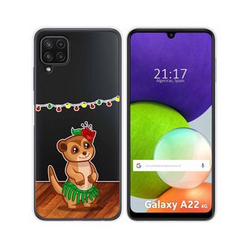 Funda Silicona Transparente Samsung Galaxy A22 4g / M22 Diseño Suricata