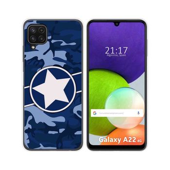 Funda Silicona Samsung Galaxy A22 4g / M22 Diseño Camuflaje 03