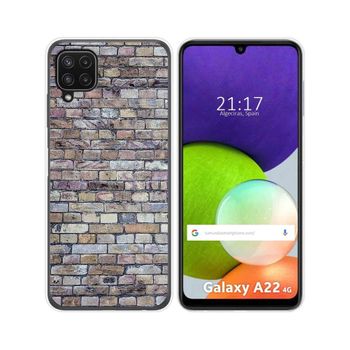 Funda Silicona Samsung Galaxy A22 4g / M22 Diseño Ladrillo 02