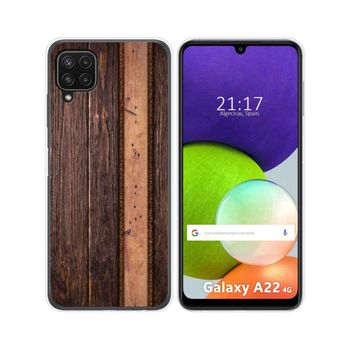 Funda Silicona Samsung Galaxy A22 4g / M22 Diseño Madera 05