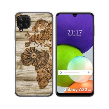 Funda Silicona Samsung Galaxy A22 4g / M22 Diseño Madera 07