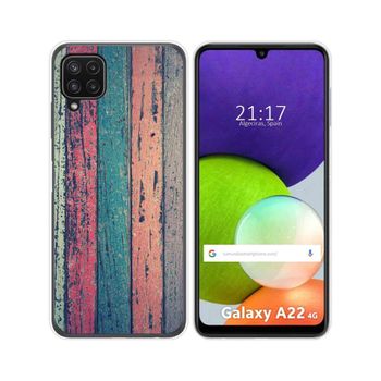 Funda Silicona Samsung Galaxy A22 4g / M22 Diseño Madera 10