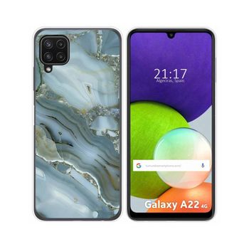 Funda Silicona Samsung Galaxy A22 4g / M22 Diseño Mármol 09