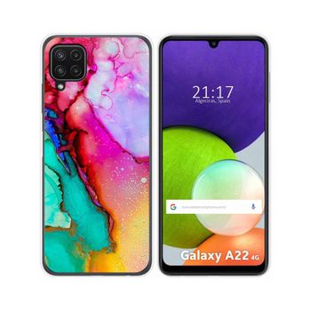 Funda Silicona Samsung Galaxy A22 4g / M22 Diseño Mármol 15