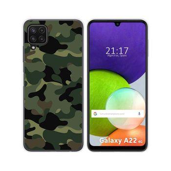 Funda Silicona Samsung Galaxy A22 4g / M22 Diseño Camuflaje