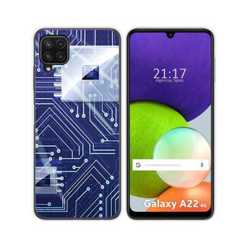 Funda Silicona Samsung Galaxy A22 4g / M22 Diseño Circuito