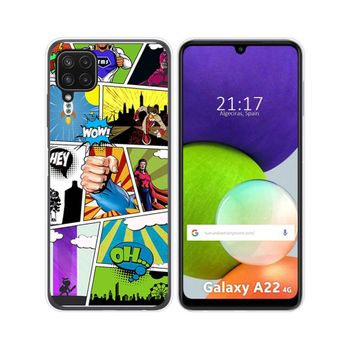 Funda Silicona Samsung Galaxy A22 4g / M22 Diseño Comic