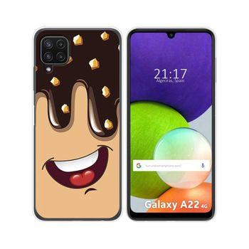 Funda Silicona Samsung Galaxy A22 4g / M22 Diseño Helado Chocolate