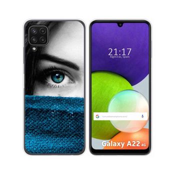 Funda Silicona Samsung Galaxy A22 4g / M22 Diseño Ojo