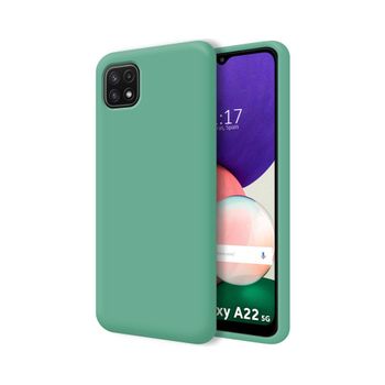 Funda Silicona Líquida Ultra Suave Samsung Galaxy A22 5g Color Verde