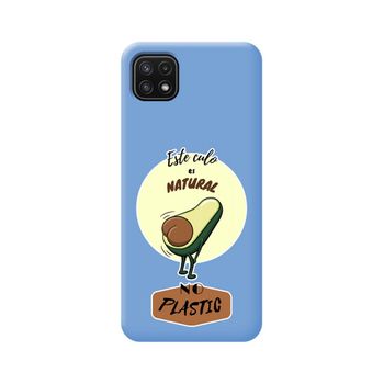 Funda Silicona Líquida Azul Samsung Galaxy A22 5g Diseño Culo Natural