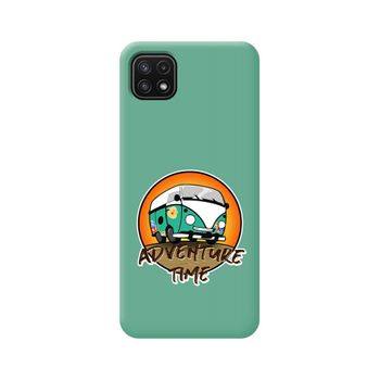 Funda Silicona Líquida Verde Samsung Galaxy A22 5g Diseño Adventure Time