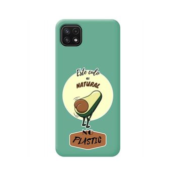 Funda Silicona Líquida Verde Samsung Galaxy A22 5g Diseño Culo Natural