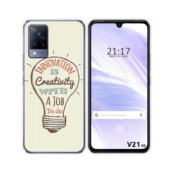 Funda Silicona Vivo V21 5g Diseño Creativity