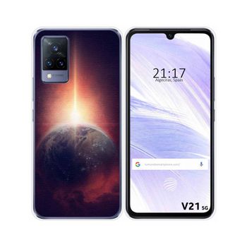 Funda Silicona Vivo V21 5g Diseño Tierra