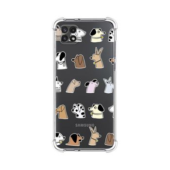 Funda Silicona Antigolpes Samsung Galaxy A22 5g Diseño Perros