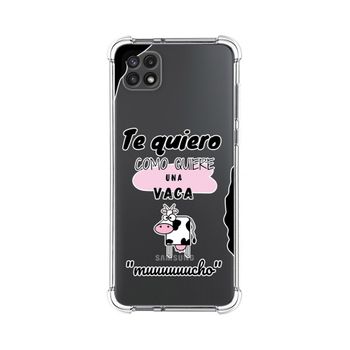 Funda Silicona Antigolpes Samsung Galaxy A22 5g Diseño Vaca