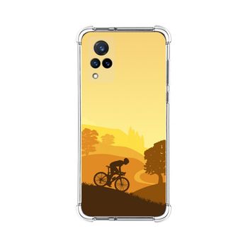 Funda Silicona Antigolpes Vivo V21 5g Diseño Ciclista