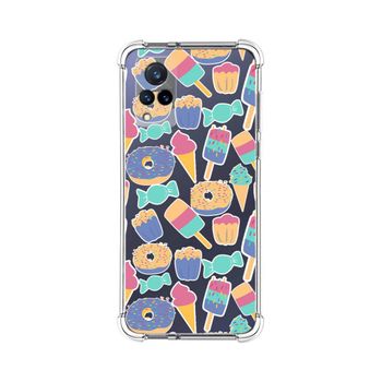 Funda Silicona Antigolpes Vivo V21 5g Diseño Dulces 02