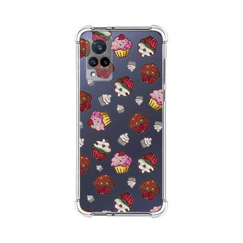 Funda Silicona Antigolpes Vivo V21 5g Diseño Muffins