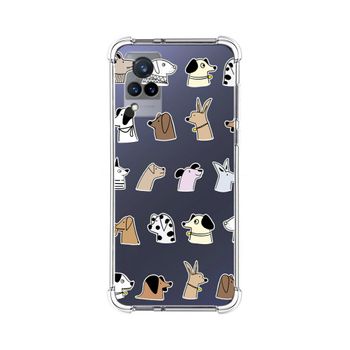 Funda Silicona Antigolpes Vivo V21 5g Diseño Perros