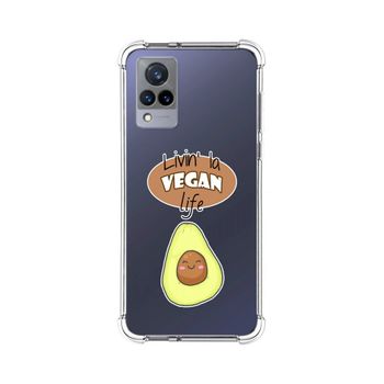 Funda Silicona Antigolpes Vivo V21 5g Diseño Vegan Life