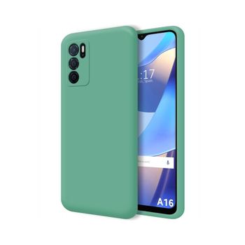 Funda Silicona Líquida Ultra Suave Oppo A16 / A16s Color Verde