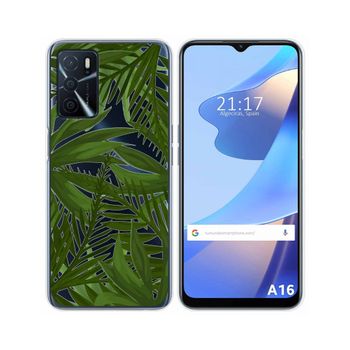 Funda Silicona Transparente Oppo A16 / A16s Diseño Jungla