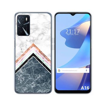 Funda Silicona Oppo A16 / A16s Diseño Mármol 05